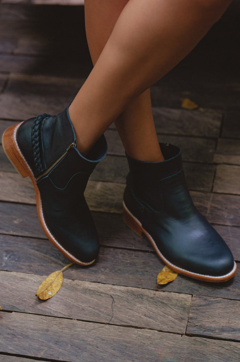 Alexa Ankle Leather Boots