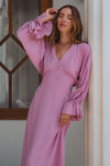 Ava Long Sleeve Ruffle Maxi Dress