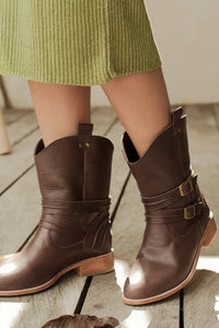 Barcelona Leather Boots (Sz. 7)