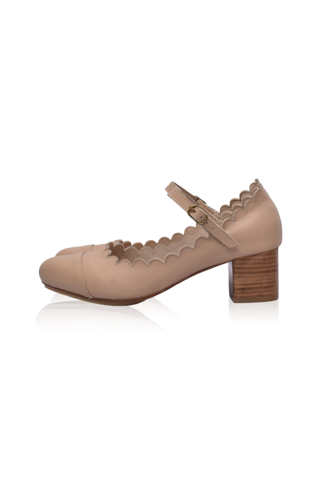 Bonita Mary Jane Leather Heels (Sz. 6 & 7.5)