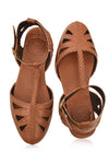 Bounty T-strap Leather Sandals (Sz. 5.5, 8 & 10)