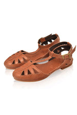 Bounty T-strap Leather Sandals (Sz. 5.5, 8 & 10)