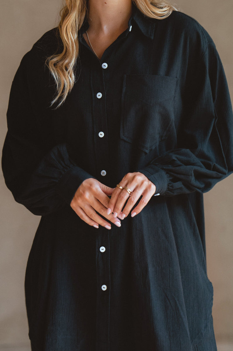 Calin Long Sleeve Oversized Shirt