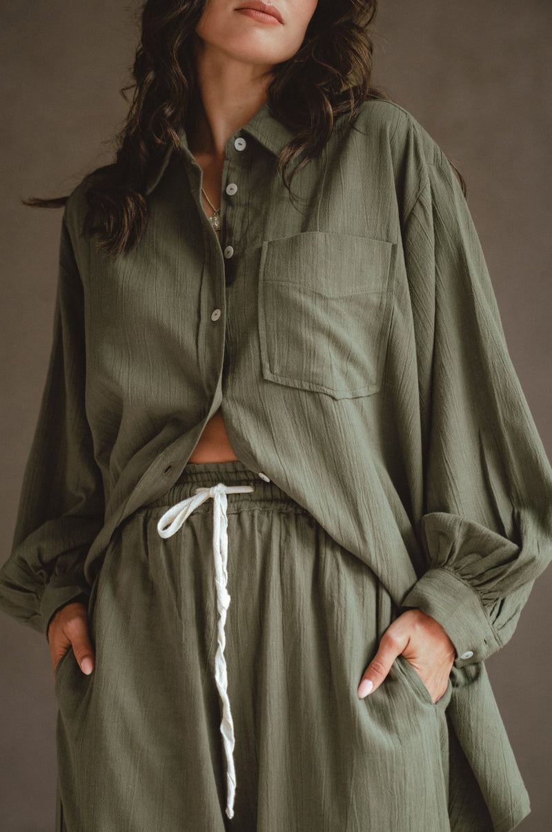 Calin Long Sleeve Oversized Shirt