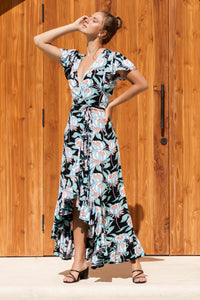 Carmen Wrap Maxi Dress (Sale)