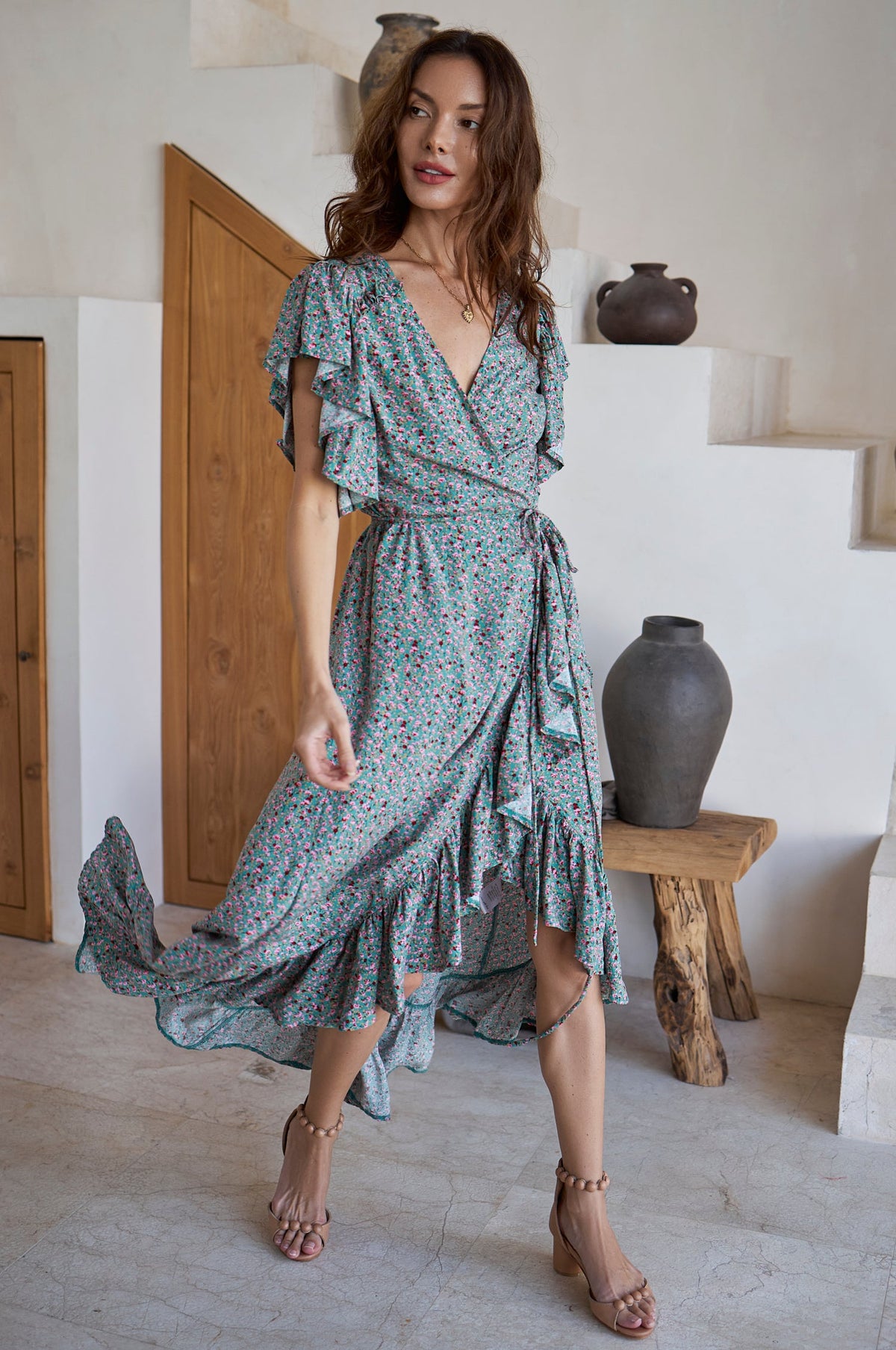 Carmen Wrap Maxi Dress