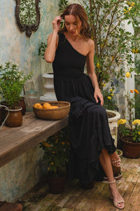 Cassandra One Shoulder Maxi Dress