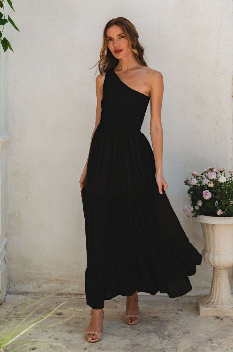 Cassandra One Shoulder Maxi Dress