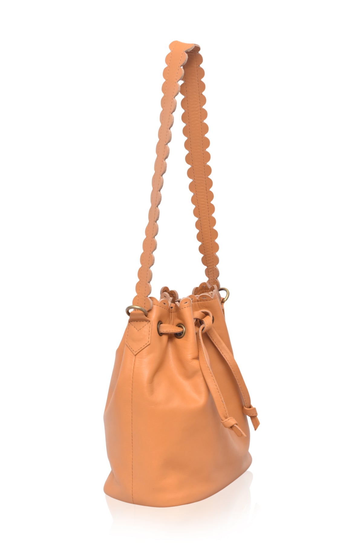 Luisa Scalloped Bucket Bag