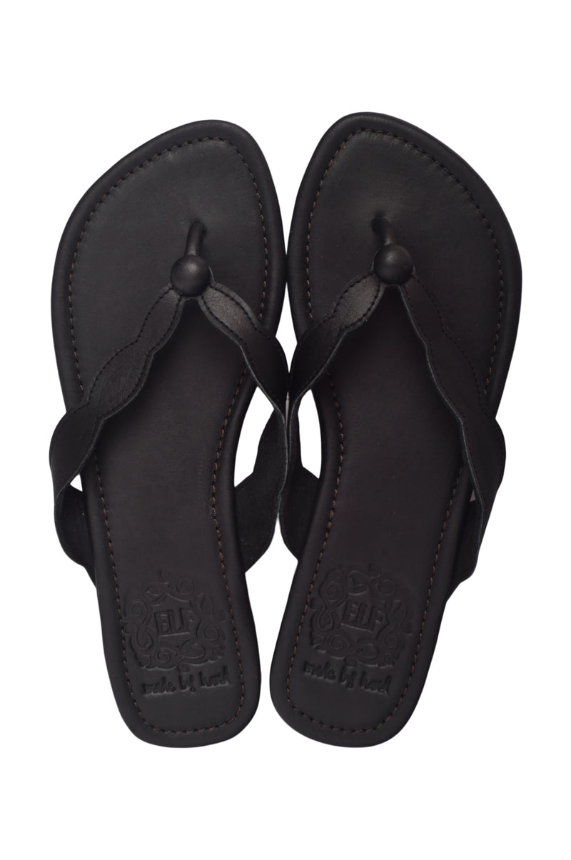 Nuvola Thong Leather Slides