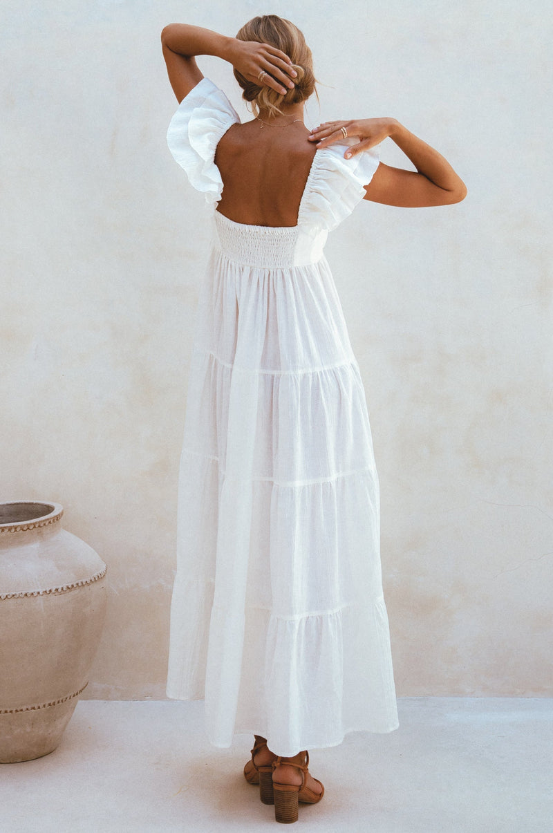 Nymph Bohemian Linen Maxi Dress