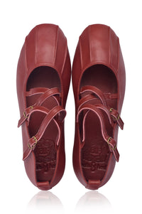 Obsession Criss Cross Leather Flats