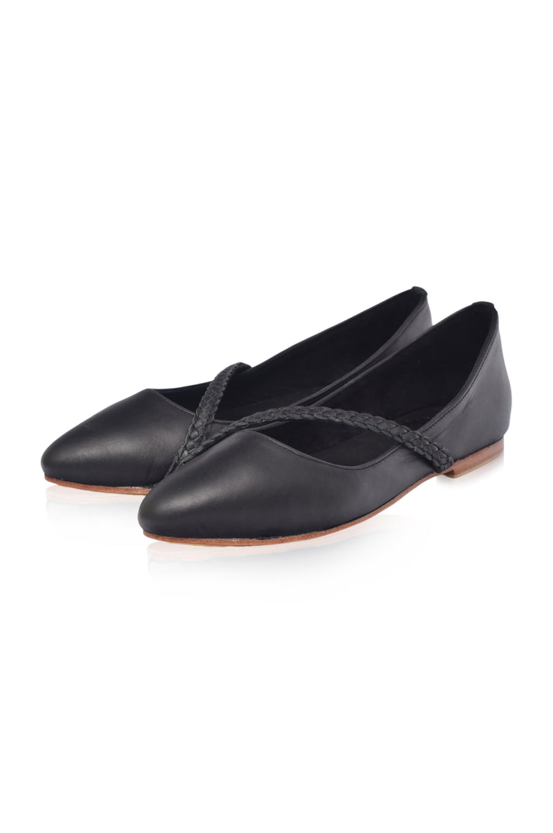 Orenda Elegant Leather Ballet Flats