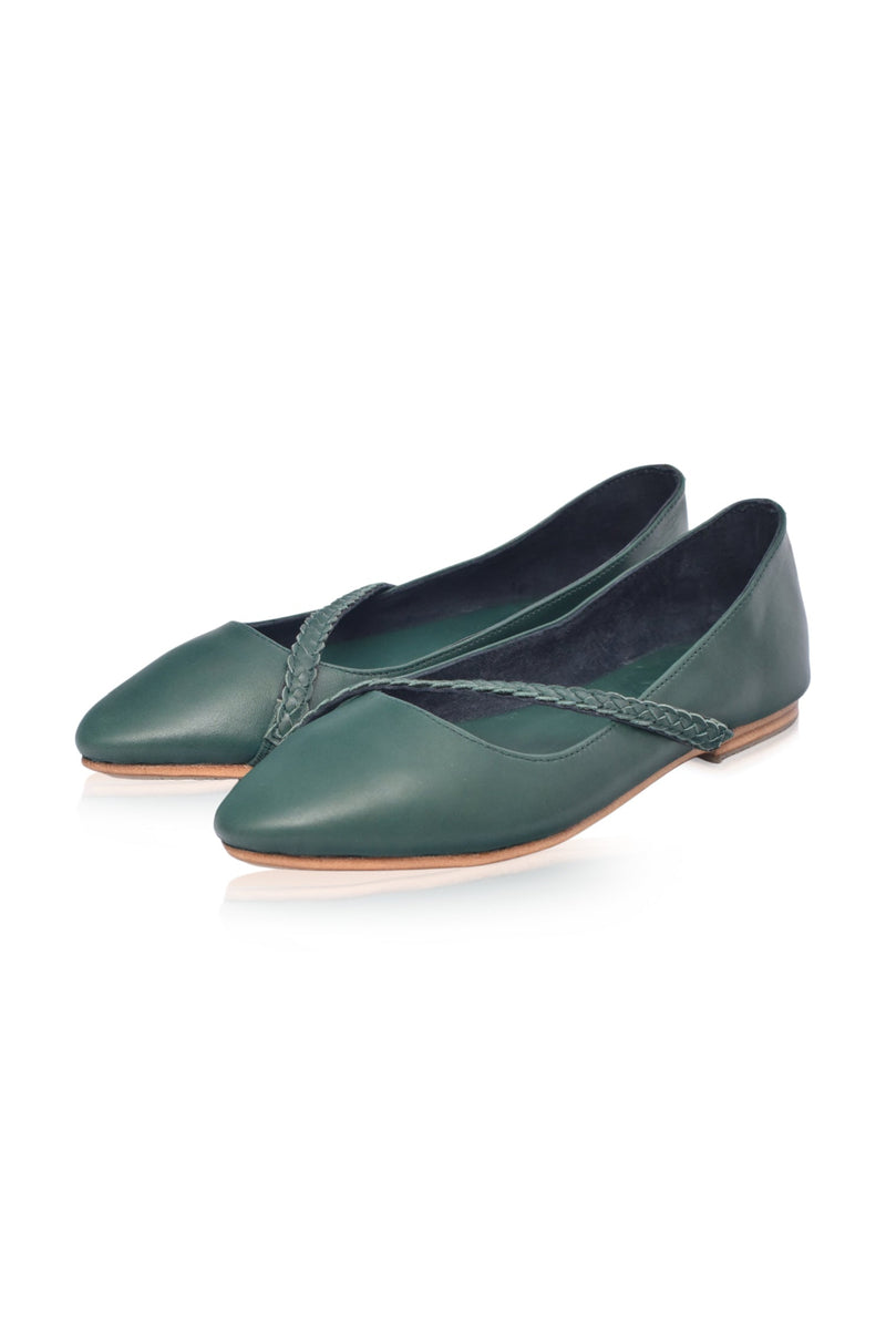 Orenda Elegant Leather Ballet Flats