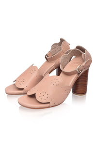 Sakura Block Heel Leather Sandals (Sz. 7 & 9)