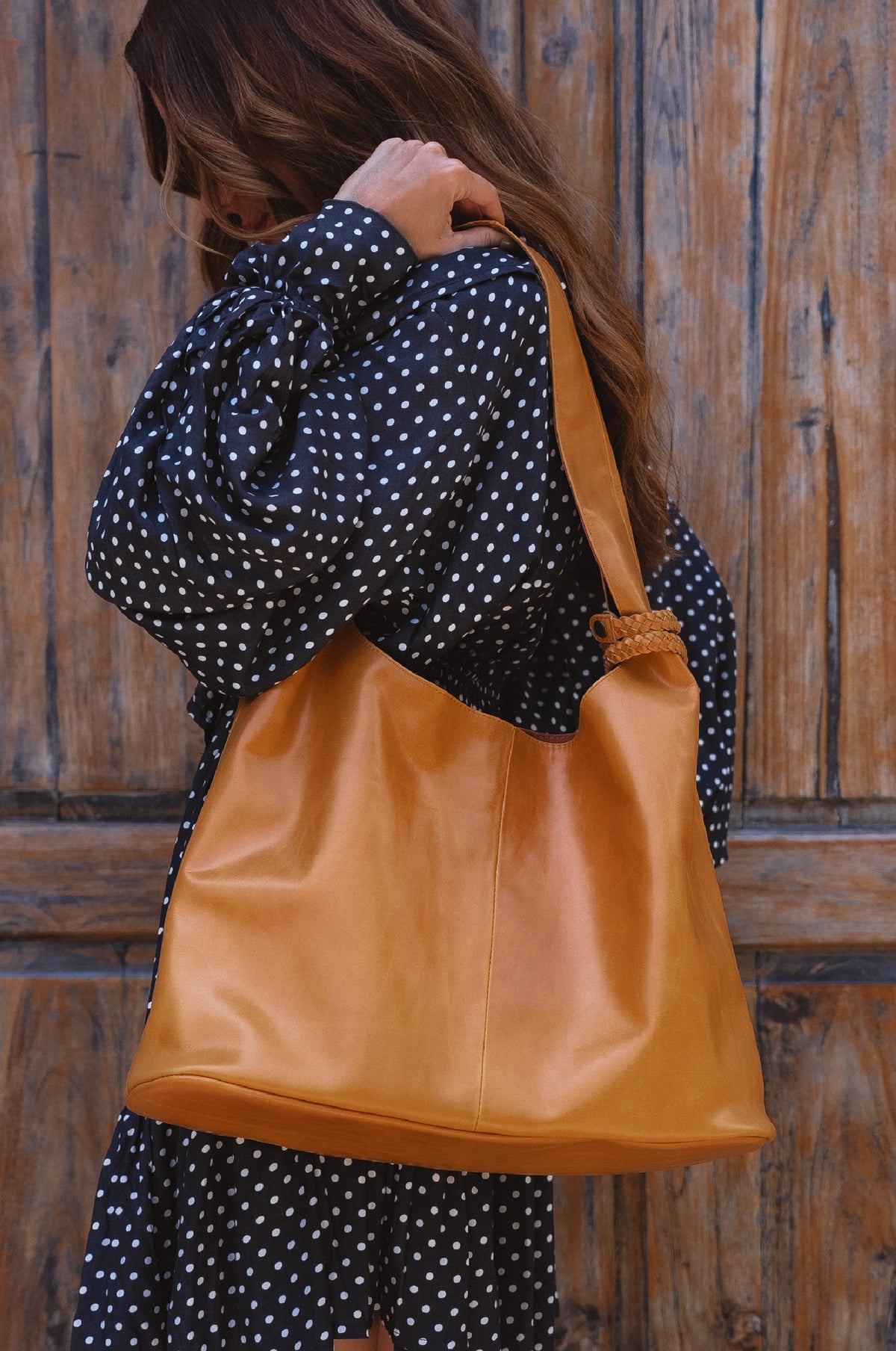 Serendipity Slouchy Leather Tote Bag