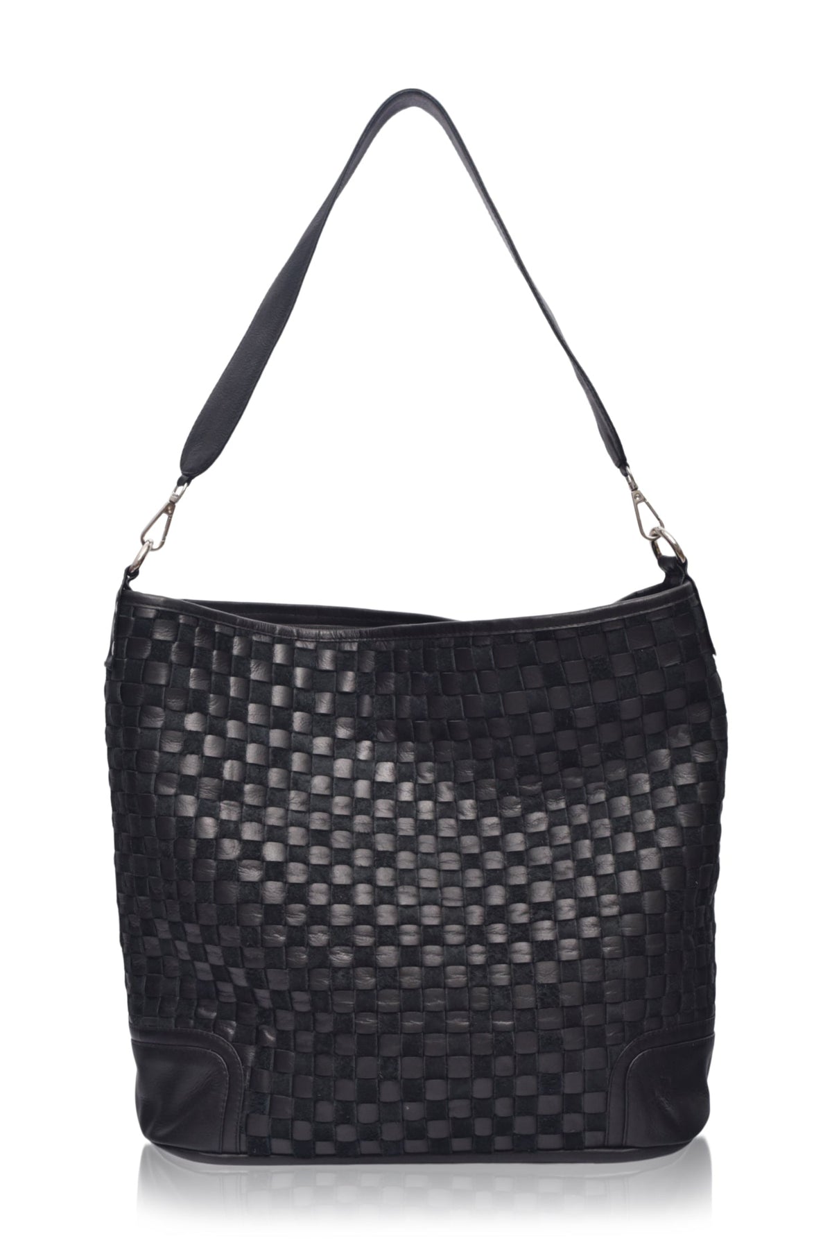 Soho Lane Woven Leather Shoulder Bag