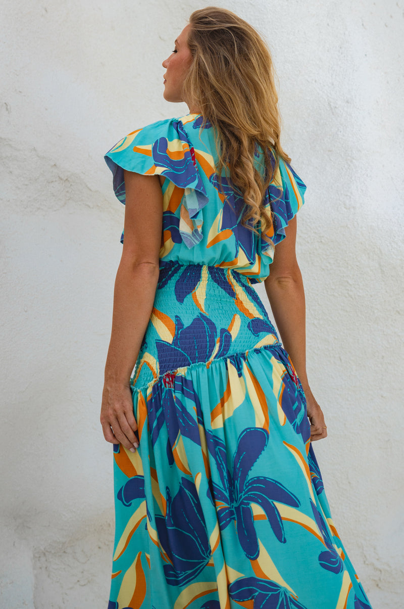 Sunshine Bohemian Midi Dress