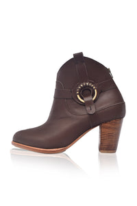 Totem Ankle Leather Booties (Sz. 7 & 8.5)