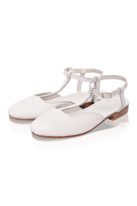 Tresser Slingback Leather Flats