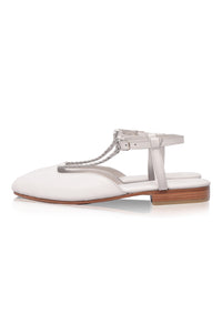 Tresser Slingback Leather Flats