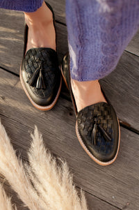 Nikita Woven Leather Loafers (Sz. 6, 11 & 13)