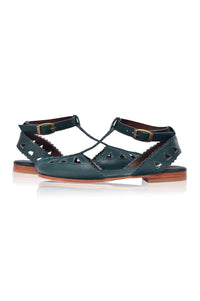 Bounty T-strap Leather Sandals