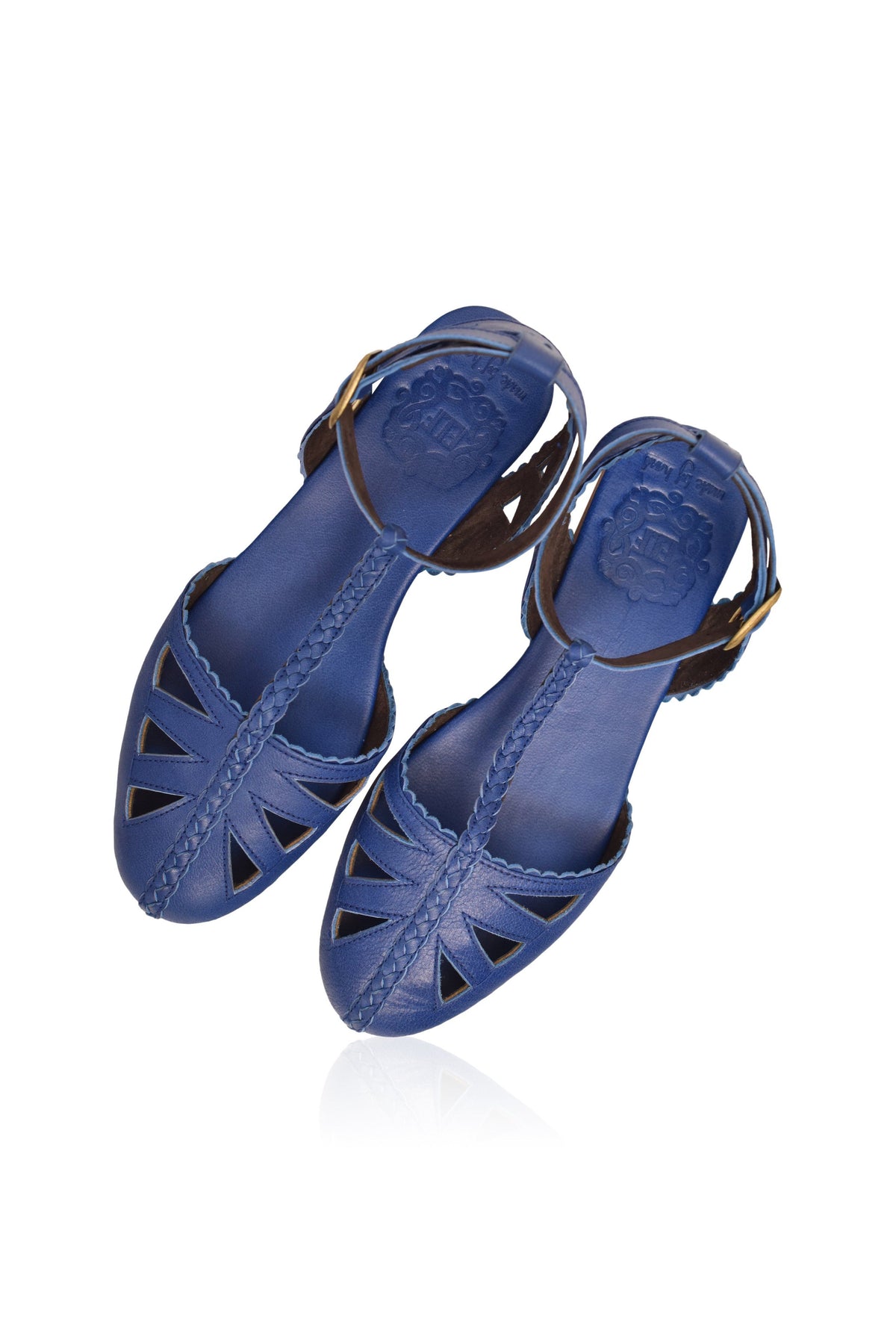 Leather Shoes - Bounty T-strap Leather Sandals