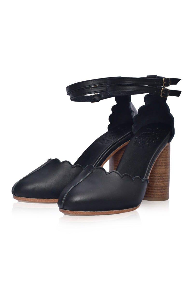 Flamingo. Handmade Genuine Leather Heel Sandals – ELF