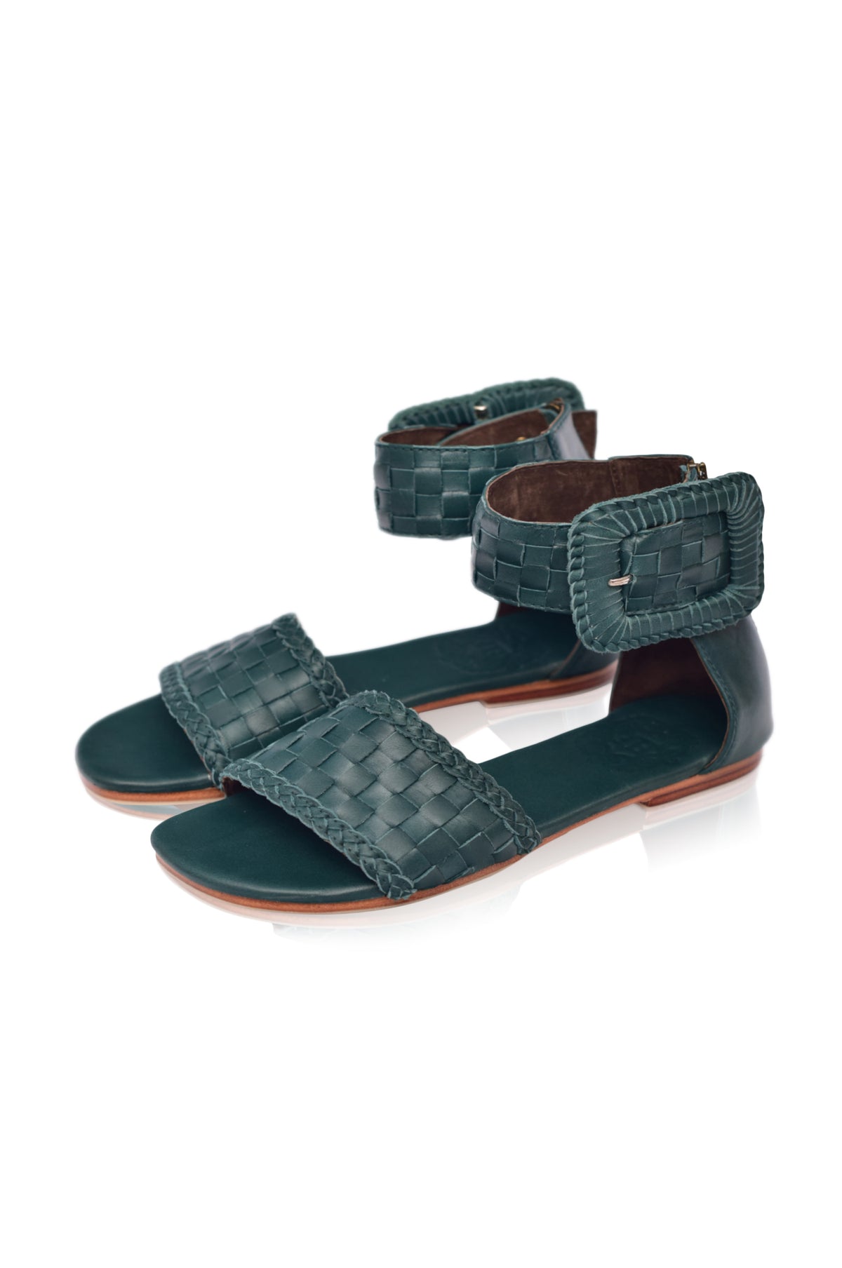 Madagascar Woven Leather Sandals