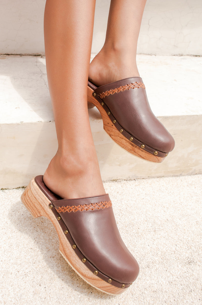 Malibu Leather Clogs