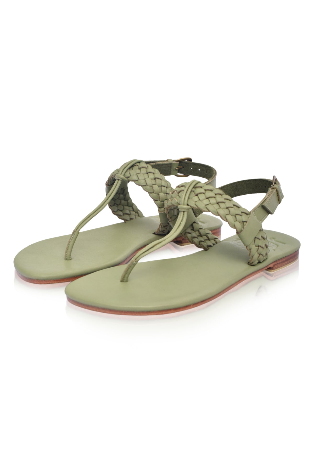 Venetian T-strap Leather Sandals